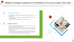 Mitigation Strategies Adopted By Food Retailers To Overcome Supply Chain Risks Information PDF Mitigation Strategies Adopted By Food Retailers To Overcome Supply Chain Risks Information PDF