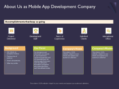 Mobile App Development About Us As Development Company Topics PDF Mobile App Development About Us As Development Company Topics PDF