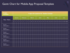 Mobile App Development Gantt Chart For Proposal Template Brochure PDF Mobile App Development Gantt Chart For Proposal Template Brochure PDF