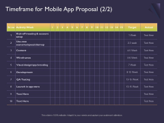 Mobile App Development Timeframe For Proposal Ppt Icon Portfolio PDF Mobile App Development Timeframe For Proposal Ppt Icon Portfolio PDF