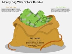 Money Bag With Dollars Bundles Powerpoint Template Money Bag With Dollars Bundles Powerpoint Template
