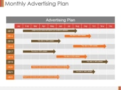 Monthly Advertising Plan Ppt PowerPoint Presentation Show Influencers Monthly Advertising Plan Ppt PowerPoint Presentation Show Influencers