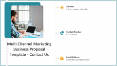 Multi Channel Marketing Business Proposal Template Contact Us Template PDF