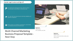 Multi Channel Marketing Business Proposal Template Next Step Designs PDF