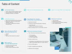 Multi Channel Marketing To Maximize Brand Exposure Table Of Content Mockup PDF Multi Channel Marketing To Maximize Brand Exposure Table Of Content Mockup PDF