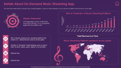 Music Streaming App Details About On Demand Music Streaming App Template PDF