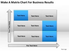 Make Matrix Chart For Business Results Ppt Realtor Plan PowerPoint Templates
