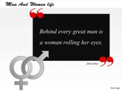 Man And Women Life PowerPoint Presentation Template Man And Women Life PowerPoint Presentation Template