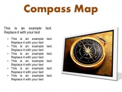 Map Compass Global PowerPoint Presentation Slides F