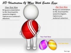 Marketing Concepts 3d Illustration Of Man With Easter Eggs Characters Marketing Concepts 3d Illustration Of Man With Easter Eggs Characters