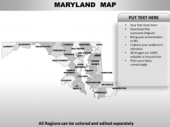 Maryland PowerPoint Maps Maryland PowerPoint Maps