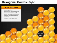 Missing Hexagon In A Comb PowerPoint Slides Missing Hexagon In A Comb PowerPoint Slides