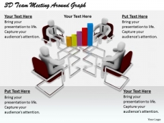 Modern Marketing Concepts 3d Team Meeting Around Graph Characters Modern Marketing Concepts 3d Team Meeting Around Graph Characters
