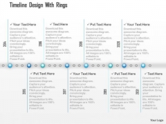 Multiple Years Timeline Diagram For Achievement Presentation Template