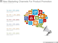 New Marketing Channels For Product Promotion Ppt PowerPoint Presentation Infographics