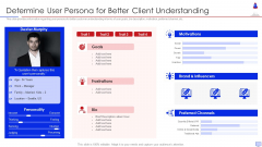 New Product Introduction In Market Determine User Persona Designs PDF New Product Introduction In Market Determine User Persona Designs PDF