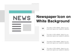 Newspaper Icon On White Background Ppt PowerPoint Presentation Layouts Newspaper Icon On White Background Ppt PowerPoint Presentation Layouts