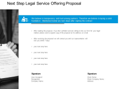 Next Step Service Offering Proposal Ppt PowerPoint Presentation Inspiration Graphic Images