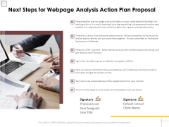 Next Steps For Webpage Analysis Action Plan Proposal Ppt PowerPoint Presentation Icon Structure PDF Next Steps For Webpage Analysis Action Plan Proposal Ppt PowerPoint Presentation Icon Structure PDF