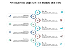 Nine Business Steps With Text Holders And Icons Ppt PowerPoint Presentation Model Files Nine Business Steps With Text Holders And Icons Ppt PowerPoint Presentation Model Files