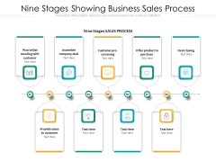 Nine Stages Showing Business Sales Process Ppt PowerPoint Presentation Gallery Skills PDF Nine Stages Showing Business Sales Process Ppt PowerPoint Presentation Gallery Skills PDF