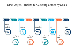 Nine Stages Timeline For Meeting Company Goals Ppt PowerPoint Presentation Gallery Skills PDF Nine Stages Timeline For Meeting Company Goals Ppt PowerPoint Presentation Gallery Skills PDF