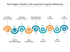 Nine Stages Timeline With Corporate Progress Milestones Ppt PowerPoint Presentation File Elements PDF Nine Stages Timeline With Corporate Progress Milestones Ppt PowerPoint Presentation File Elements PDF