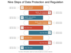 Nine Steps Of Data Protection And Regulation Ppt PowerPoint Presentation Slides Graphics PDF Nine Steps Of Data Protection And Regulation Ppt PowerPoint Presentation Slides Graphics PDF