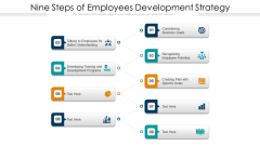 Nine Steps Of Employees Development Strategy Ppt PowerPoint Presentation File Graphics Download PDF Nine Steps Of Employees Development Strategy Ppt PowerPoint Presentation File Graphics Download PDF