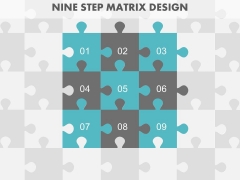 Nine Steps Puzzle Matrix Design Powerpoint Slides Nine Steps Puzzle Matrix Design Powerpoint Slides