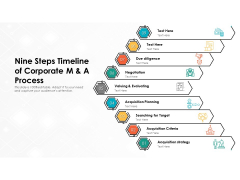 Nine Steps Timeline Of Corporate M And A Process Ppt PowerPoint Presentation Gallery Graphics Example PDF Nine Steps Timeline Of Corporate M And A Process Ppt PowerPoint Presentation Gallery Graphics Example PDF