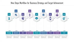 Nine Steps Workflow For Business Strategy And Target Achievement Ppt PowerPoint Presentation File Example Introduction PDF Nine Steps Workflow For Business Strategy And Target Achievement Ppt PowerPoint Presentation File Example Introduction PDF
