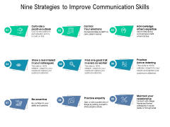 Nine Strategies To Improve Communication Skills Ppt PowerPoint Presentation Layouts Maker Nine Strategies To Improve Communication Skills Ppt PowerPoint Presentation Layouts Maker