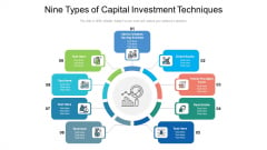 Nine Types Of Capital Investment Techniques Ppt PowerPoint Presentation File Model PDF