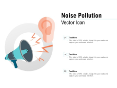 Noise Pollution Vector Icon Ppt PowerPoint Presentation Pictures Images