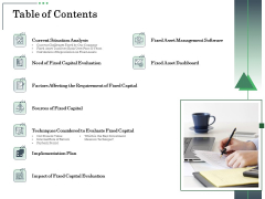 Non Current Assets Reassessment Table Of Contents Portrait PDF Non Current Assets Reassessment Table Of Contents Portrait PDF