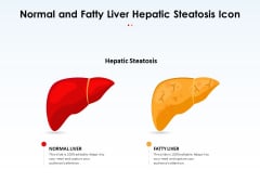 Normal And Fatty Liver Hepatic Steatosis Icon Ppt PowerPoint Presentation Gallery Tips PDF Normal And Fatty Liver Hepatic Steatosis Icon Ppt PowerPoint Presentation Gallery Tips PDF