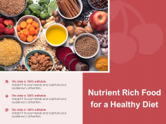 Nutrient Rich Food For A Healthy Diet Ppt PowerPoint Presentation Professional Portfolio Nutrient Rich Food For A Healthy Diet Ppt PowerPoint Presentation Professional Portfolio