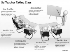 New Business Strategy 3d Teacher Taking Class Concepts