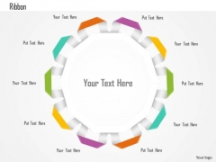 Nine Staged Circular Ribbon Text Box Diagram Presentation Template Nine Staged Circular Ribbon Text Box Diagram Presentation Template