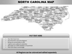 North Carolina PowerPoint Maps North Carolina PowerPoint Maps