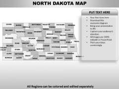 North Dakota PowerPoint Maps North Dakota PowerPoint Maps