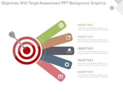 Objectives With Target Assessment Ppt Background Graphics