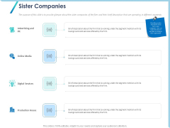 Occasion Planning Firm Overview Sister Companies Ppt Portfolio Ideas PDF Occasion Planning Firm Overview Sister Companies Ppt Portfolio Ideas PDF