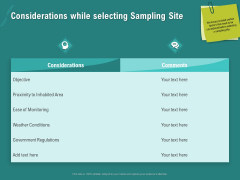 Ocean Water Supervision Considerations While Selecting Sampling Site Brochure PDF