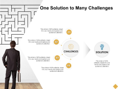 One Solution To Many Challenges Ppt PowerPoint Presentation Slides Samples One Solution To Many Challenges Ppt PowerPoint Presentation Slides Samples