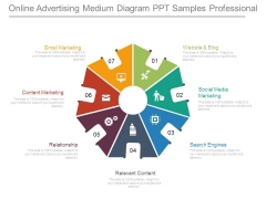 Online Advertising Medium Diagram Ppt Samples Professional Online Advertising Medium Diagram Ppt Samples Professional