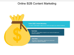 Online B2B Content Marketing Ppt PowerPoint Presentation Styles Visual Aids Cpb
