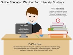 Online Education Webinar For University Students Powerpoint Template Online Education Webinar For University Students Powerpoint Template