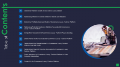 Online Fashion Extravagance Platform Venture Capitalist Financing Elevator Table Of Contents Market Brochure PDF Online Fashion Extravagance Platform Venture Capitalist Financing Elevator Table Of Contents Market Brochure PDF